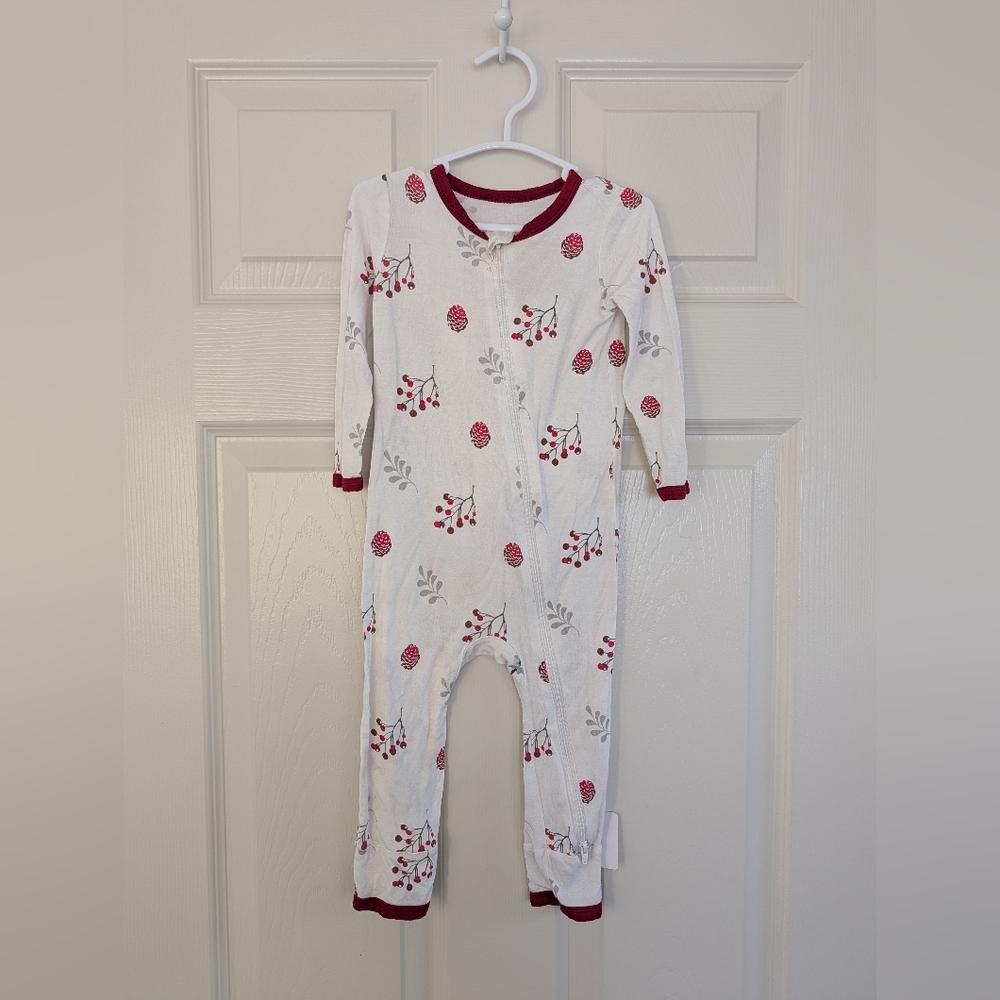 Kyte BABY Pine‎ Cone Patterned Kids Holiday Romper
